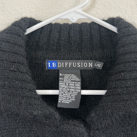 Vintage IB Diffusion Mohair Blend Fuzzy Cardigan Sweater - Picture 7 of 7